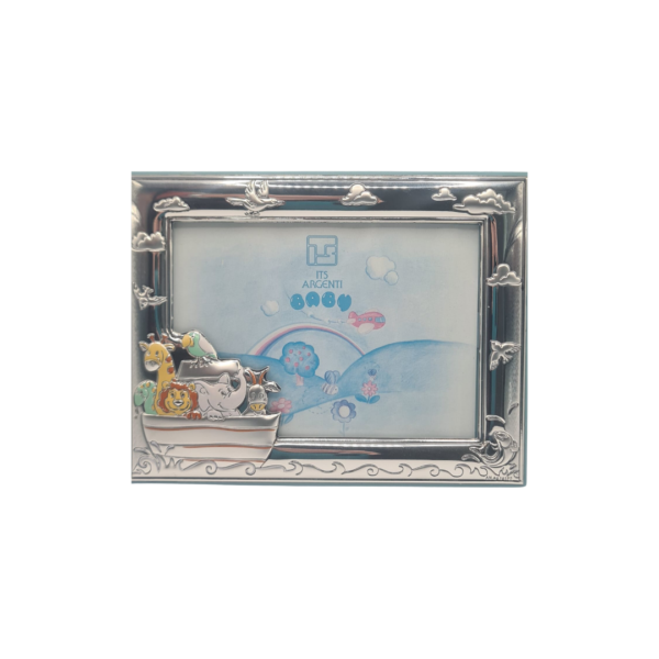 Portafotos arca de Noé azul