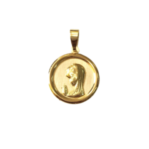 Medalla virgen niña oro amarillo