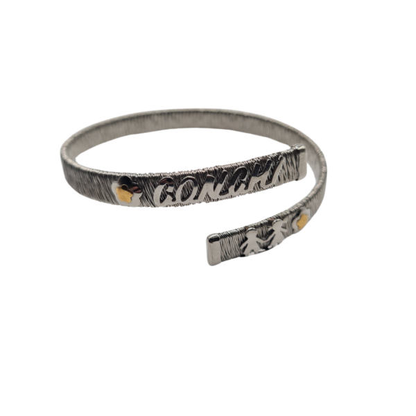 Pulsera plata personalizable