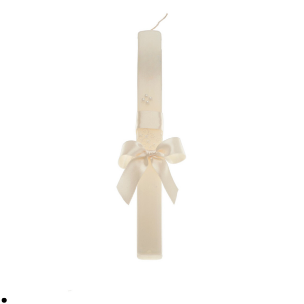 Vela bautismo perla lazo