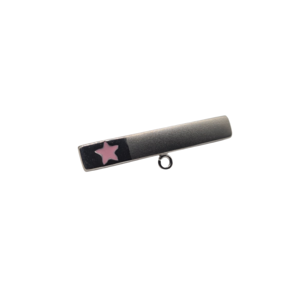 Alfiler plata Estrella rosa