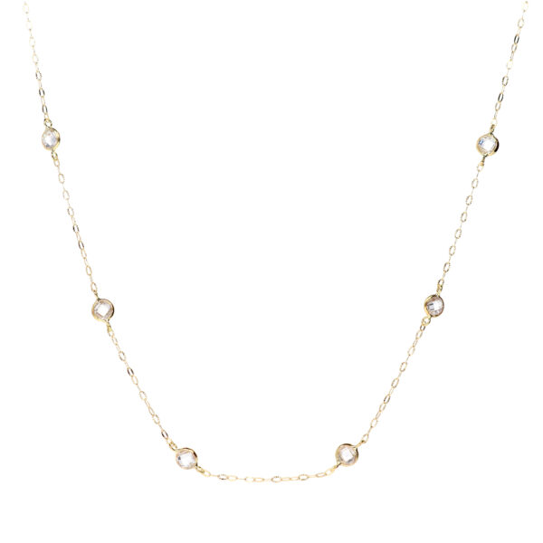Gargantilla oro amarillo Puntos de Luz