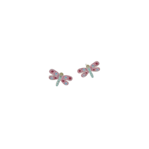 Pendientes plata infantil libelula