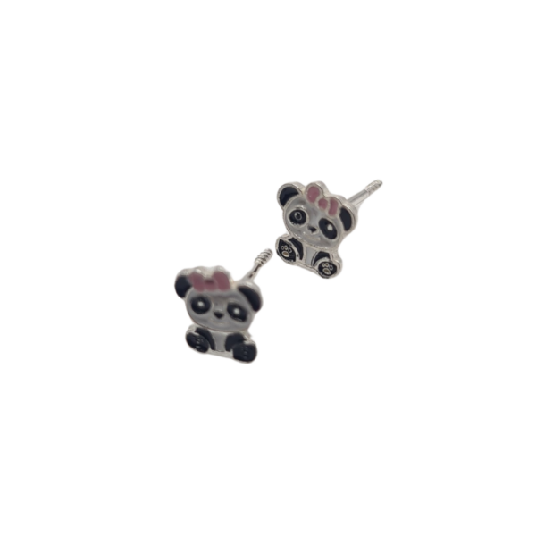 Pendientes plata infantil osito