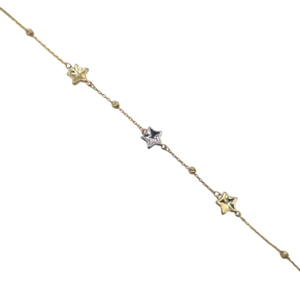 Pulsera oro bicolor