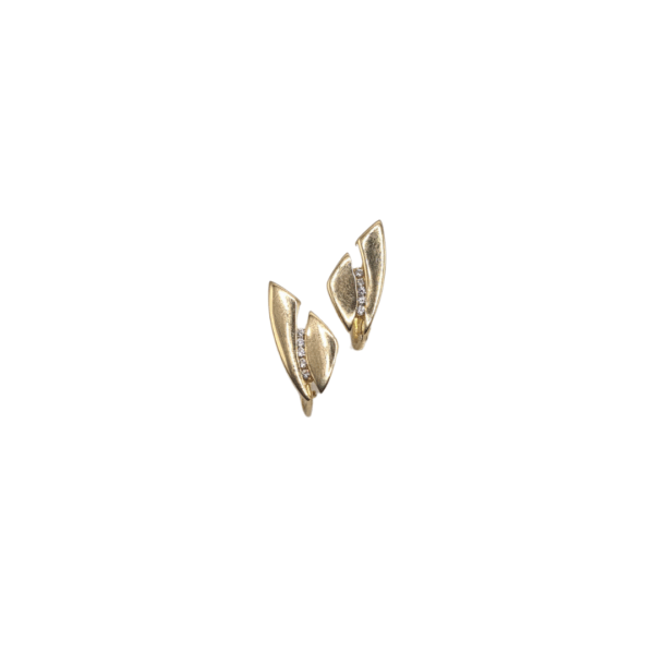 Pendientes oro 18 quilates Hoja