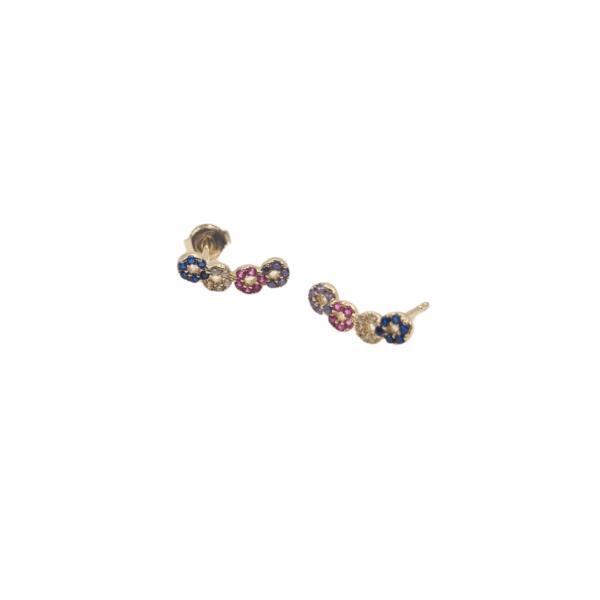 Pendientes oro 18 quilates Trepador
