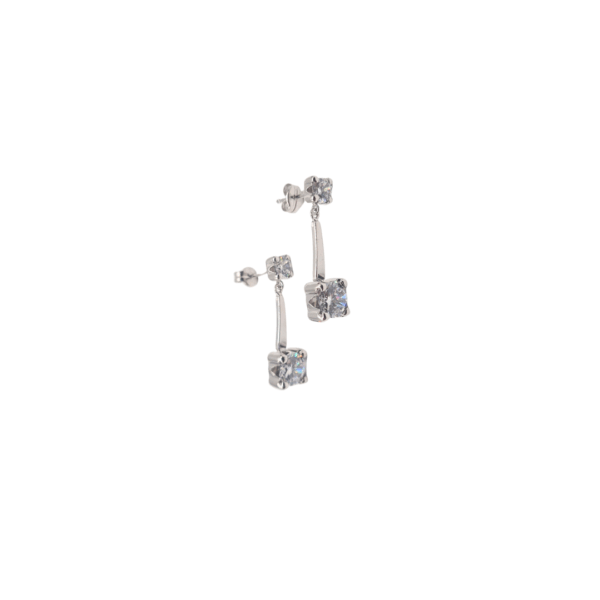 Pendientes oro blanco Sherez