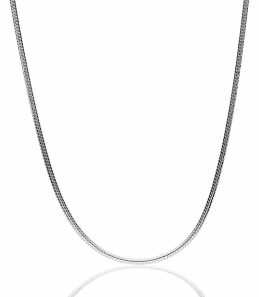 Cadena Cola de Ratón plata 45cm