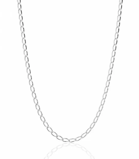 Cadena bilbao plata 45cm