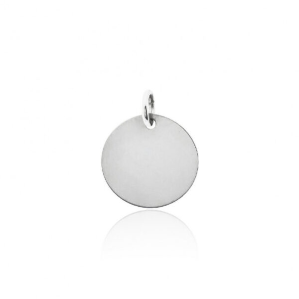 Colgante disco lisa 12mm