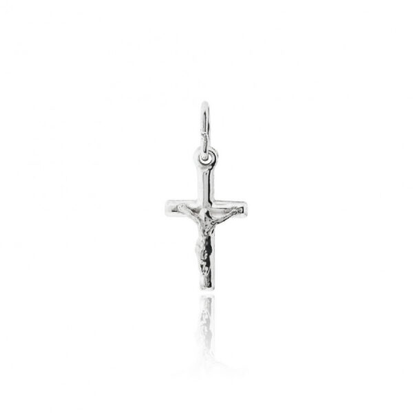 Cruz con cristo plata 20x11mm