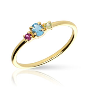 Anillo oro amarillo tricolor