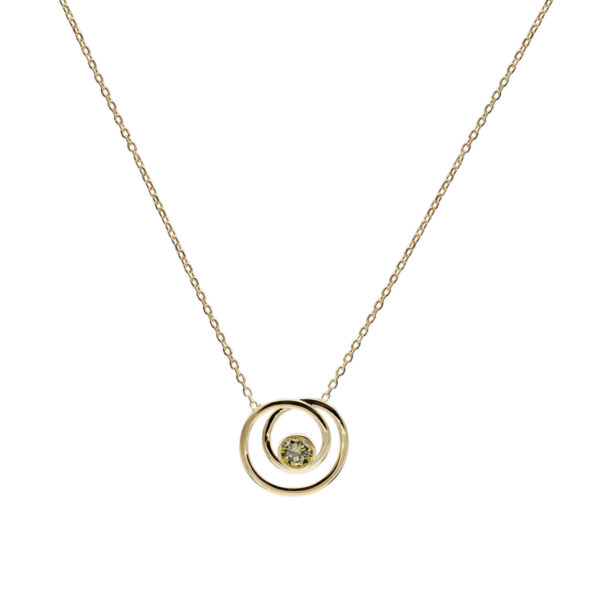 COLGANTES PLATA ORIGINALES ESTILO ESPIRAL CON CIRCONITAS TONO VERDE