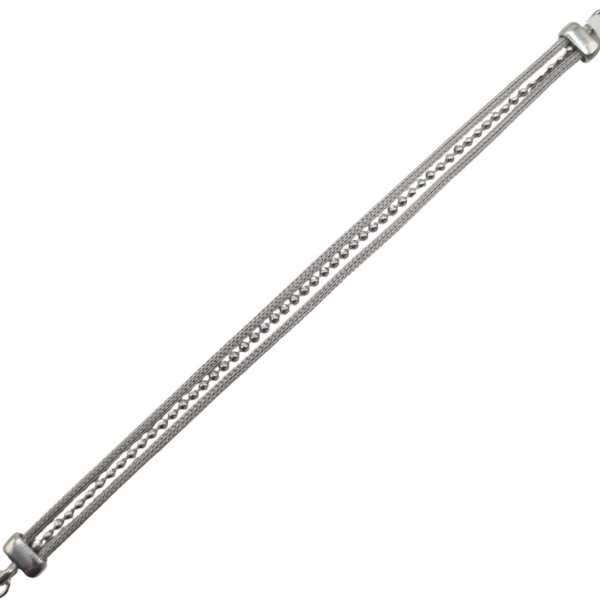 Pulsera calza plata bolas