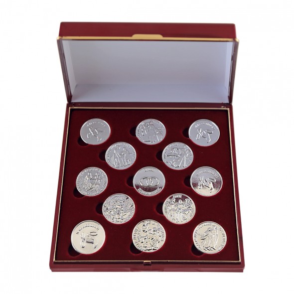 Arras bíblicas metal plateado