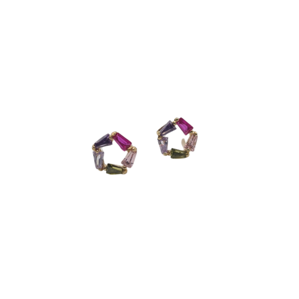 Pendientes oro amarillo colores Groninga