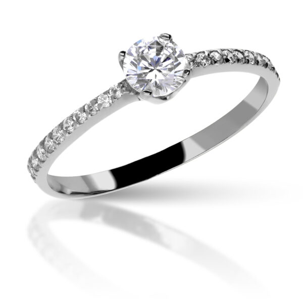 Pendientes oro blanco Nora