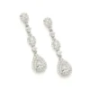 PENDIENTES LARGOS NOVIA DE PLATA EN DIFERENTES TALLAS CON CIRCONITAS