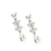 PENDIENTES NOVIA DISEÑO FLORAL CON CUARZOS ADAMANTINOS