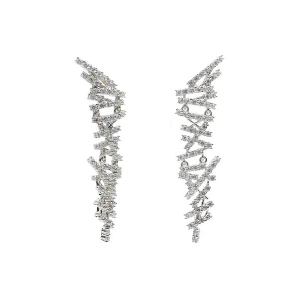 PENDIENTES ORIGINALES DISEÑO CHAOS CON CIRCONITAS