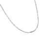 Cadena bloque plata 45cm