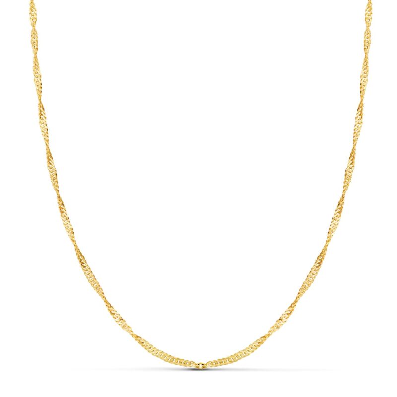 Cadena singapur oro amarillo