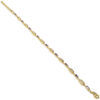 PULSERA DORADA DE PLATA ART DÉCO DE ESLABONES CON CIRCONITAS BLANCAS Y LILA BAGUETTE 20472-P