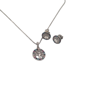 Conjunto árbol de la vida colores plata