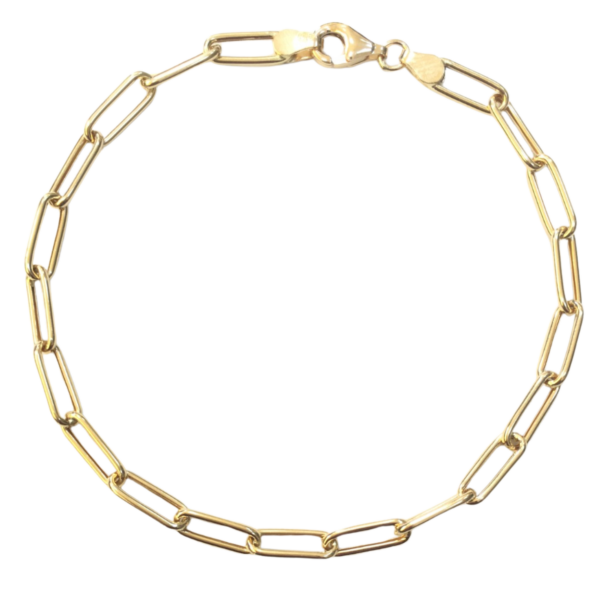 Pulsera oro amarillo tubo redondo Clock