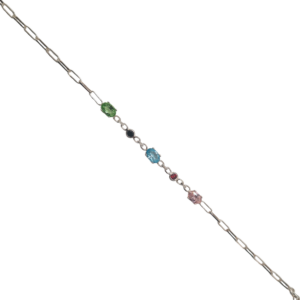 Pulsera plata colores plata princesa