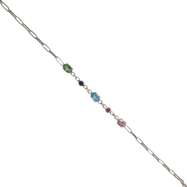 Pulsera plata colores plata princesa