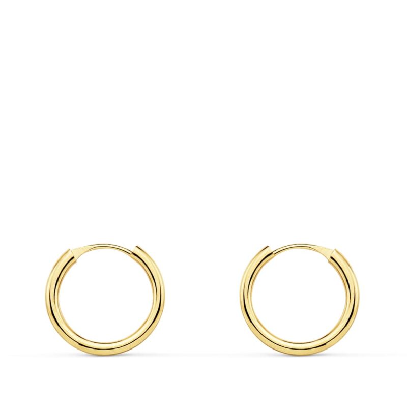 AROS ORO AMARILLO REDONDOS LISOS LIGEROS 12X1.50 MM