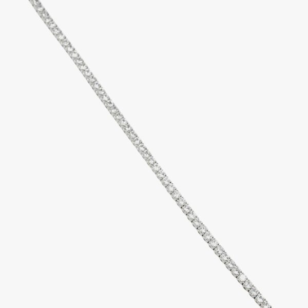 Pulseras riviere de plata con circonita talla radiante