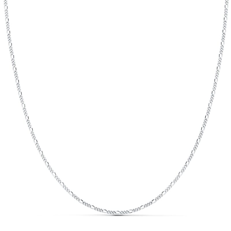 Cadena maciza de oro blanco Cartier 3x1 · 1 mm 45 cm