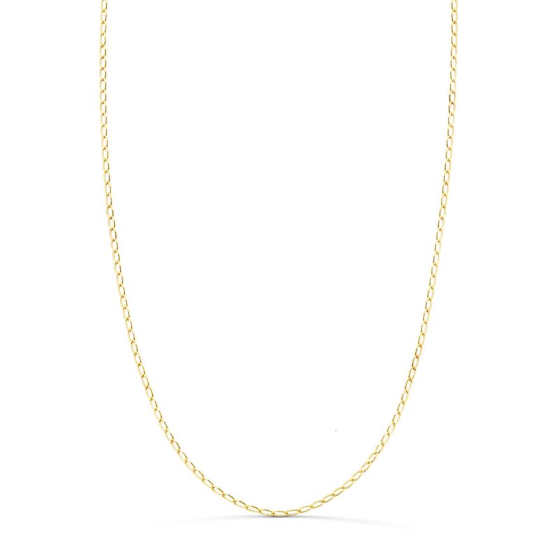 Cadena de oro amarillo Bilbao maciza 1 mm 40 cm