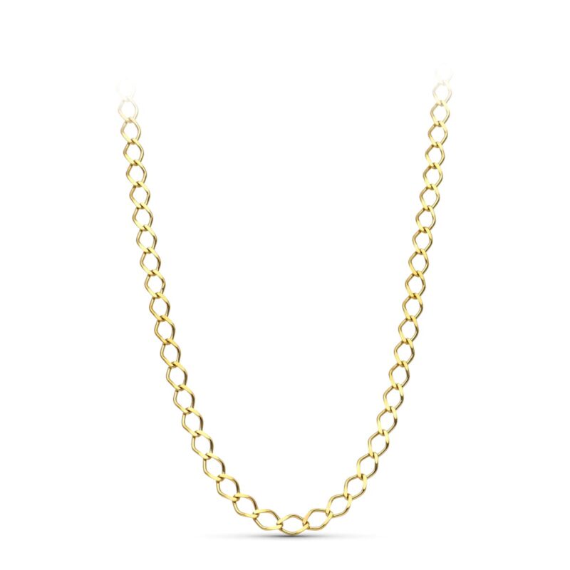Cadena de oro amarillo maciza rombo 50 cm