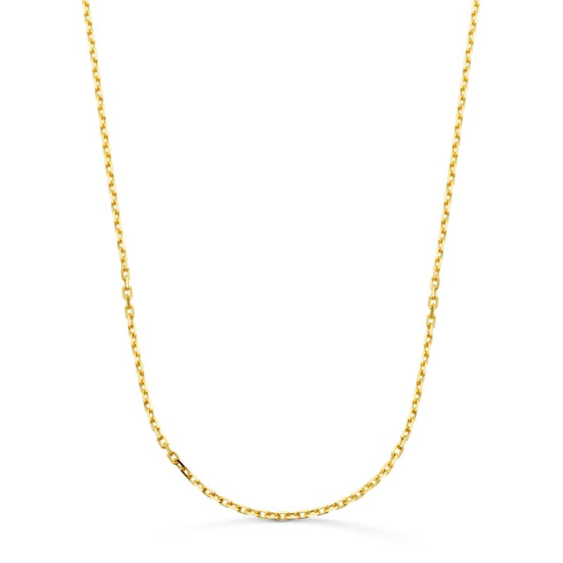 Cadena forzada maciza oro amarillo ancho:1.9 mm 60 cm