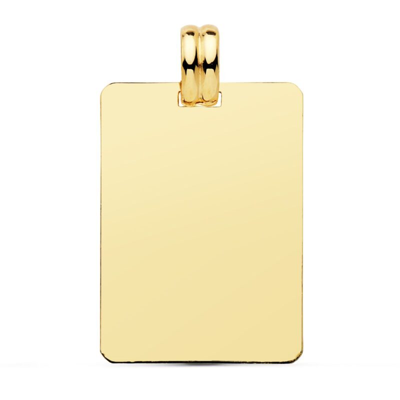 Placa de oro amarillo