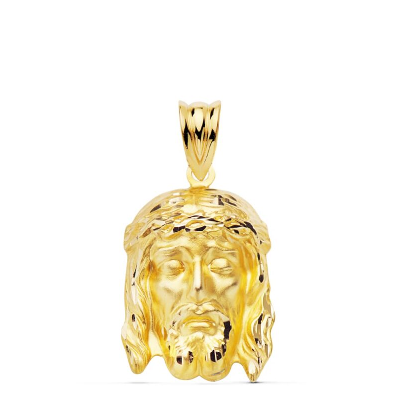 Colgante Cristo de la buena muerte oro amarillo